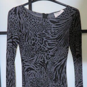 Black and Gray animal print dress